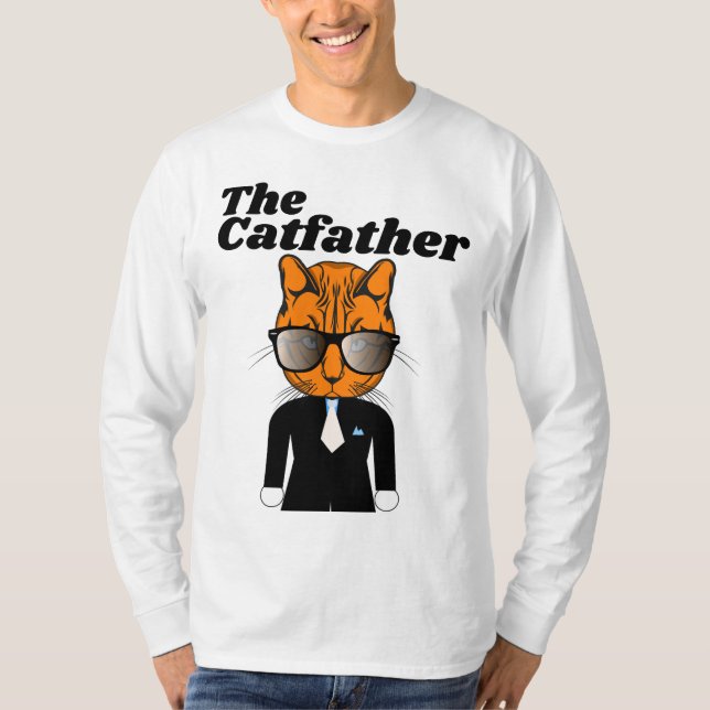 T-Shirts PAI GATFATHER CAT (Frente)