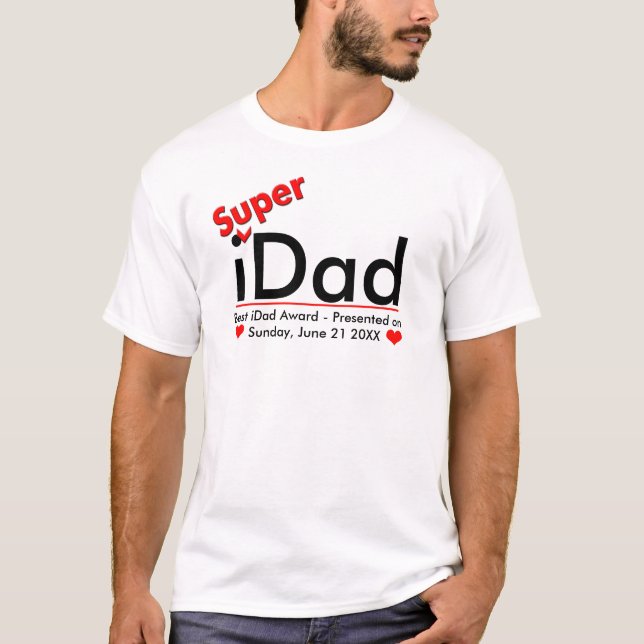 T-shirts pai I-Shirt - Melhor prêmio iPai apresentado (Frente)