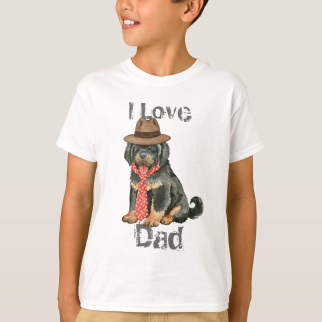 T-shirts Pai Mastiff Tibetano (Frente)