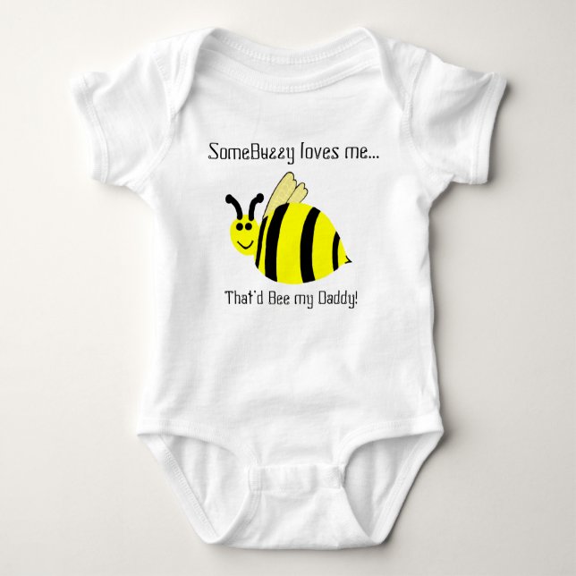 T-shirts Pai me ama Bumble Bee Rosa Creeper (Frente)