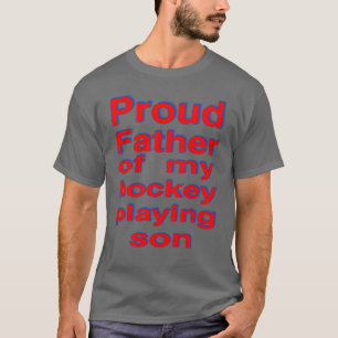 T-shirts Pai orgulhoso do hóquei