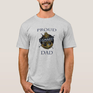 T-shirts Pai orgulhoso do marinho