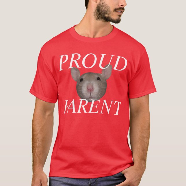T-shirts pai orgulhoso do rato (Frente)