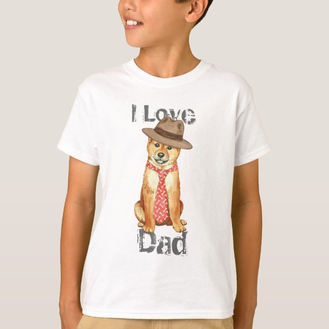 T-shirts Pai Shiba Inu (Frente)