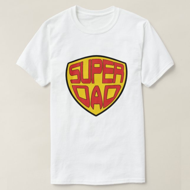 T-shirts Pai super (Frente do Design)