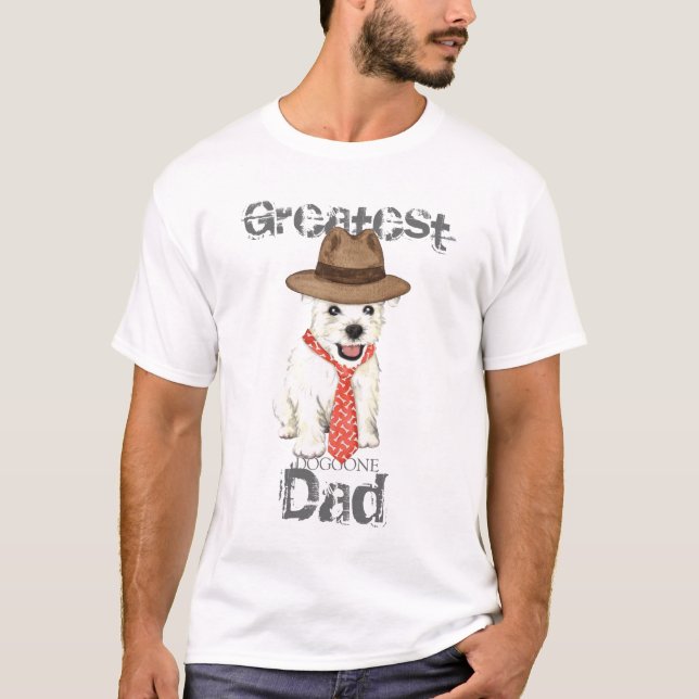T-shirts Pai Westie (Frente)