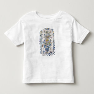 T-shirts Painel do azulejo de Delft do banheiro