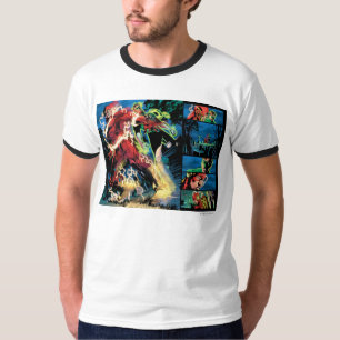 T-shirts Painel instantâneo e verde da lanterna