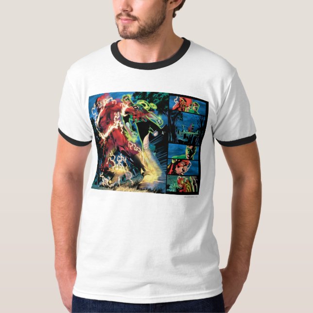 T-shirts Painel Lanterna Flash e Verde (Frente)