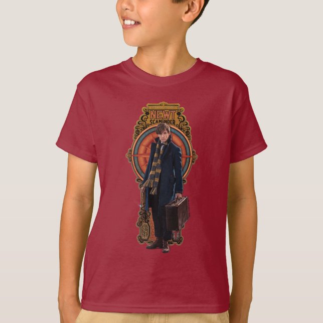 T-shirts Painel NEWT SCAMANDER™ Art Nouveau em pé (Frente)