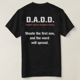 T-shirts Pais contra as filhas que datam o T