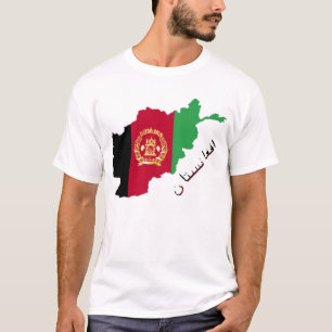 T-shirts País da bandeira de Afeganistão
