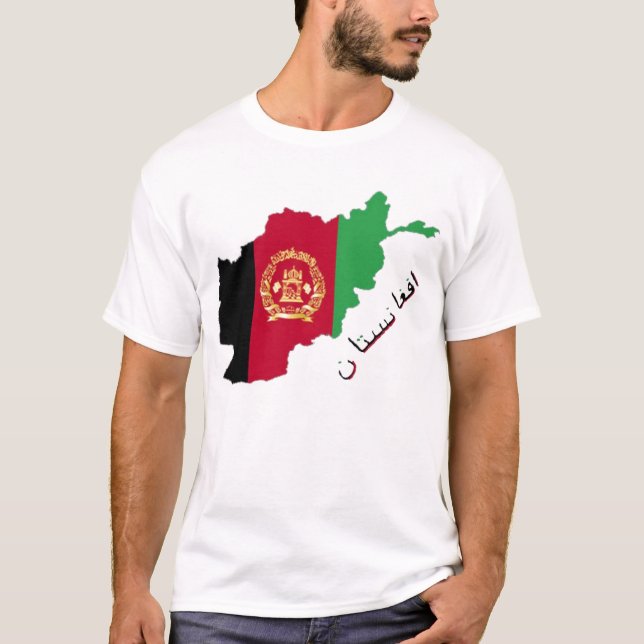 T-shirts País da bandeira de Afeganistão (Frente)