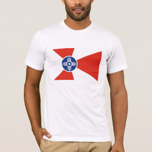 T-shirts País de América do estado de Kansas da bandeira 