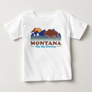 T-shirts País grande do céu de Montana