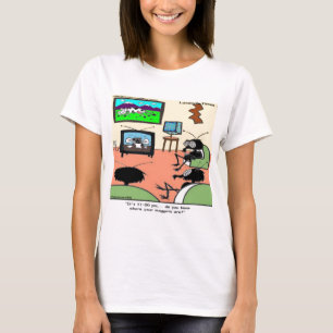T-shirts Pais Insetos Cartoon Divertido