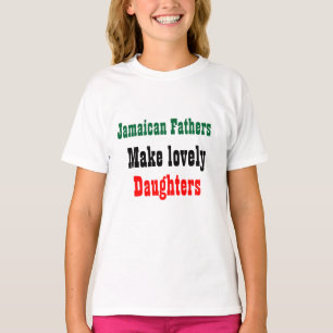 T-shirts Pais jamaicanos fazem filhas adoráveis