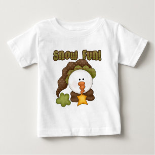 T-shirts País Prim do boneco de neve do divertimento da