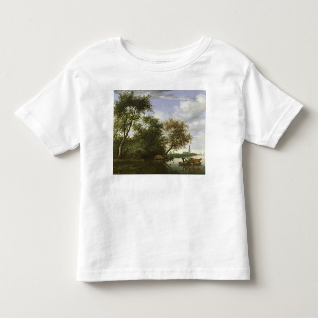 T-shirts Paisagem arborizada do rio (Frente)