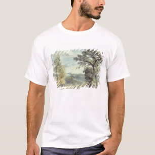 T-shirts Paisagem de John Constable   com árvores e um