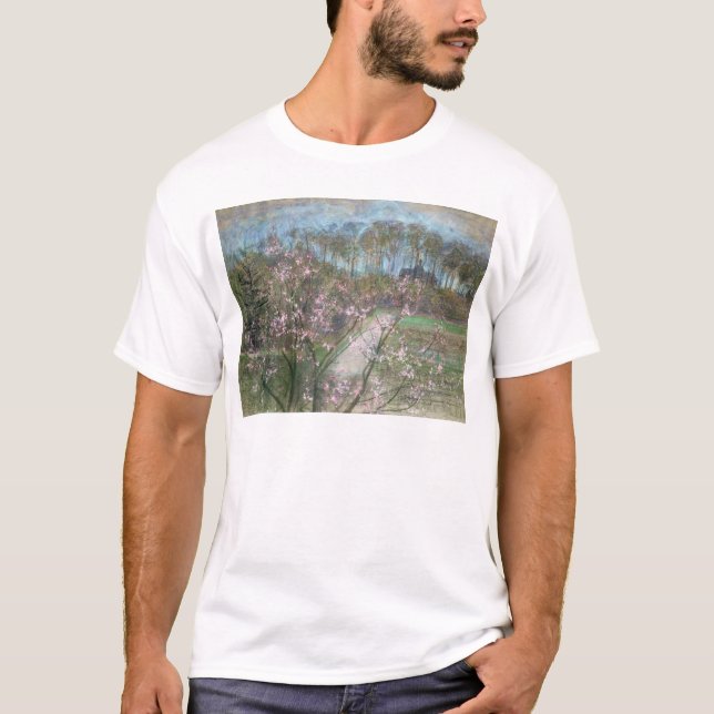 T-shirts Paisagem do primavera (Frente)