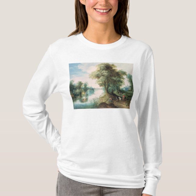 T-shirts Paisagem do rio (Frente)