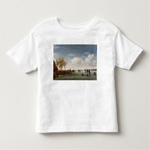 T-shirts Paisagem holandesa com patinadores