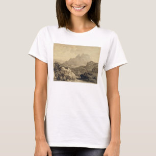 T-shirts Paisagem montanhosa, c.1780 (cinza e lavagem do