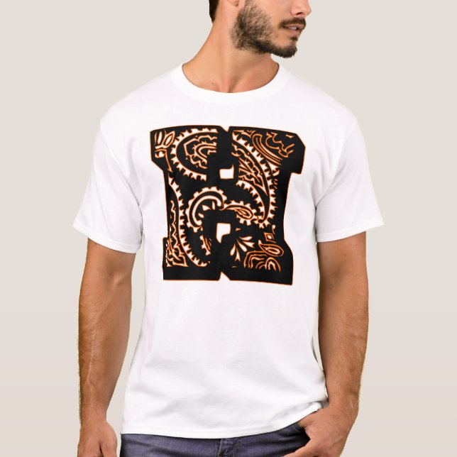 T-shirts Paisley Monograma - H (Frente)