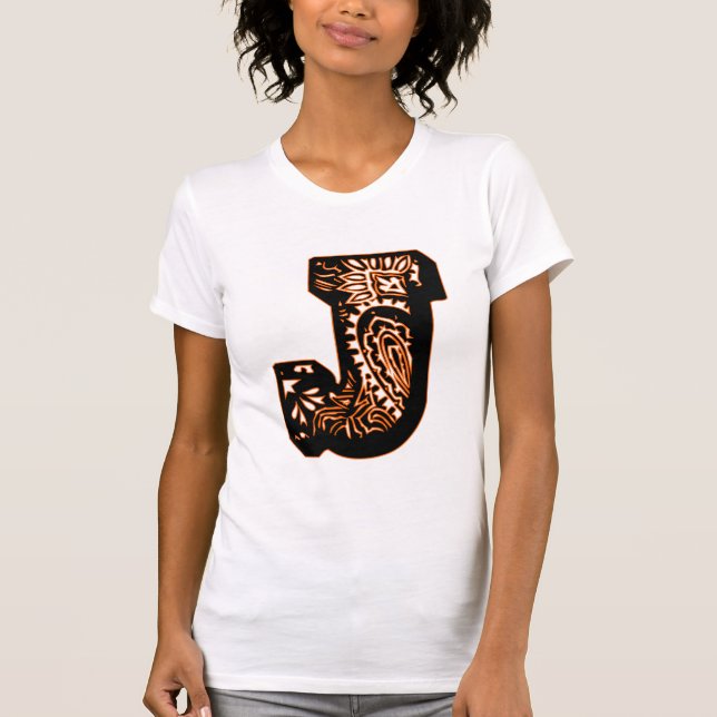 T-shirts Paisley Monograma - J (Frente)