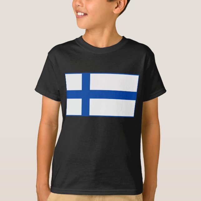 T-shirts Paita do lippu de Suomen - a bandeira de Finlandia (Frente)