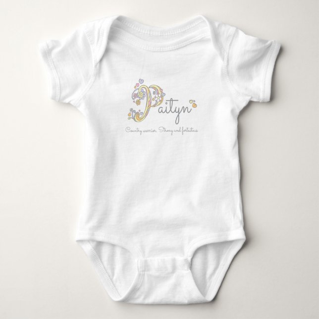 T-shirts Paityn Girl P name significa custom tee (Frente)