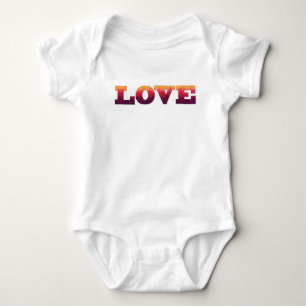 T-shirts Palavra de amor geométrica no fato de jersey