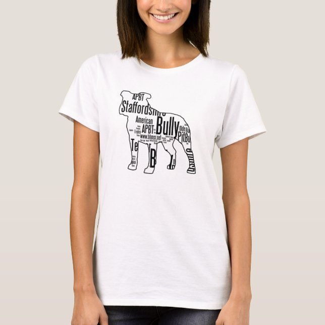 T-shirts Palavras da intimidação (Frente)