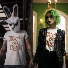 T-shirts Palavras de Truque ou Tratamento de Halloween Unis
