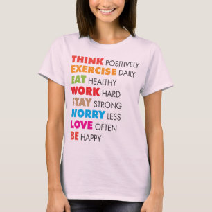 T-shirts Palavras Inspiracionais - Motivação