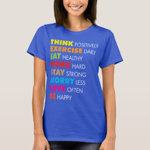 T-shirts Palavras Inspiracionais - Motivação