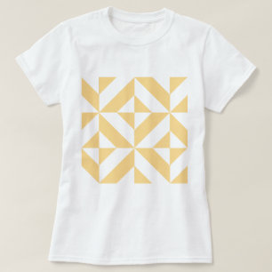 T-shirts Pale Melon Geométrico Deco Cube
