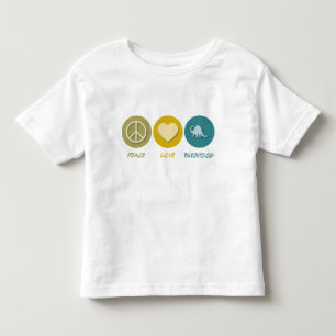 T-shirts Paleontologia do amor da paz