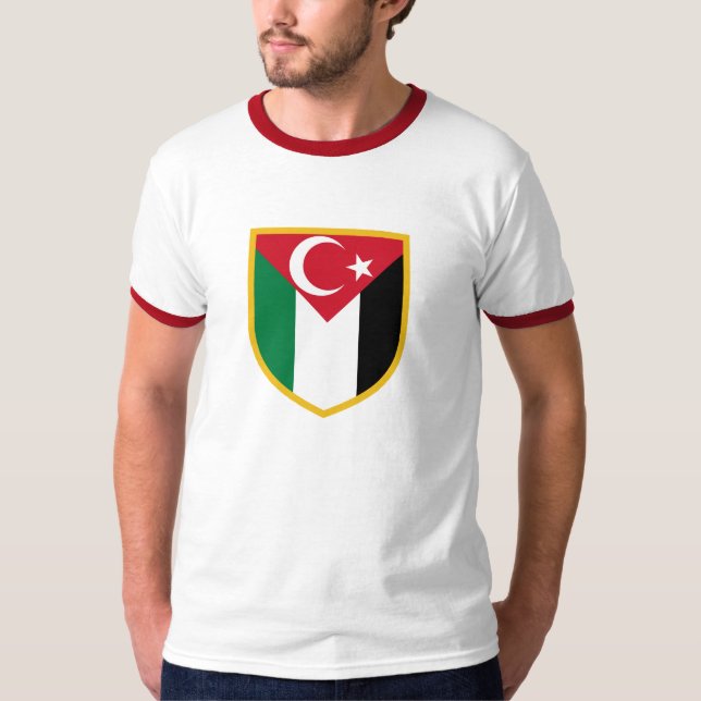 T-shirts Palestina & bandeira de Turkiye (Frente)
