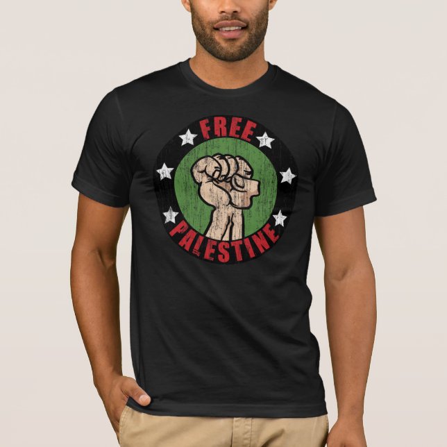 T-shirts Palestina livre (Frente)