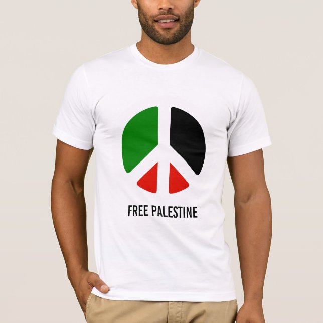 T-shirts Palestina livre (Frente)
