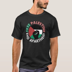 T-shirts Palestina Livre Termina Pavilhão Apartheid