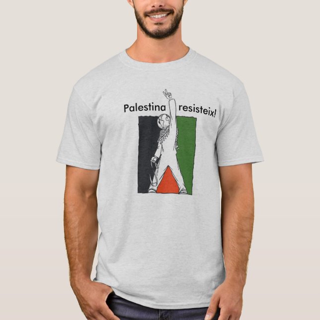 T-shirts Palestina Resisteix! (Frente)