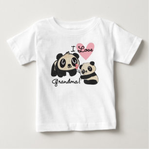 T-shirts Panda Bears I Love Grandma