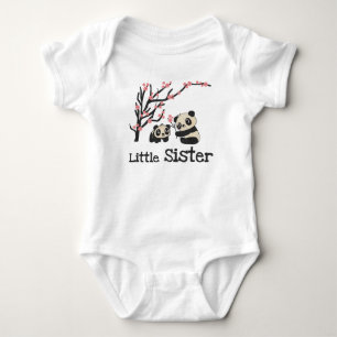 T-shirts Panda Bears Little Sister