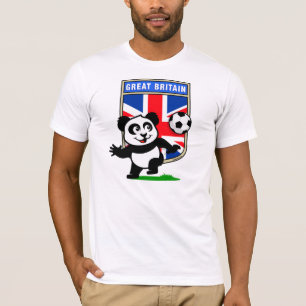 T-shirts Panda britânica do futebol (camisas leves)