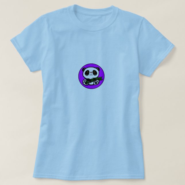 T-shirts Panda com fundo (Frente do Design)