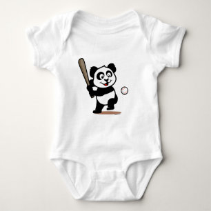 T-shirts Panda de Basebol Bonito