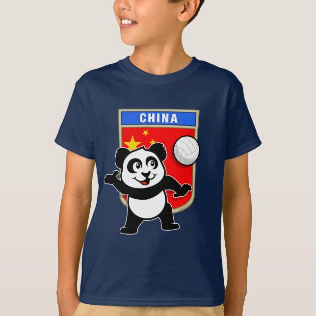 T-shirts Panda de Voleibol da China (Frente)